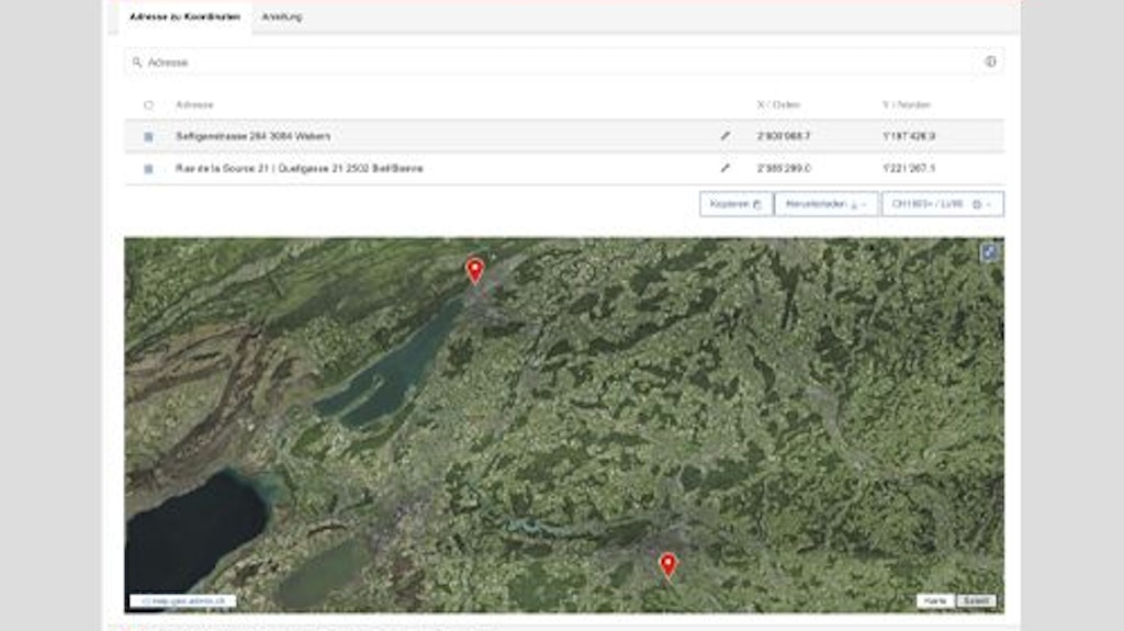 Geodata made easy: Joint project of geo.admin.ch and BFH as civicChallenge finalist.