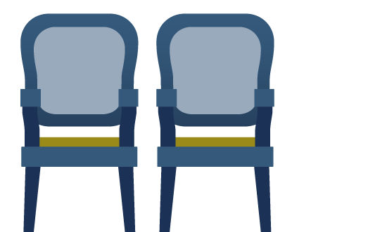 Bild mit zwei Stühlen